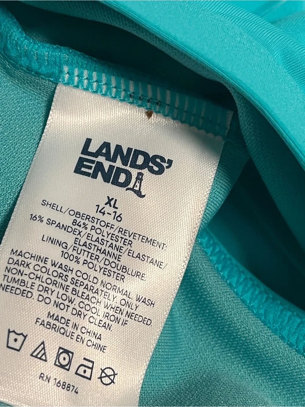 NWT Lands' End Girls Swim Suit Sz XL (14 - 16)